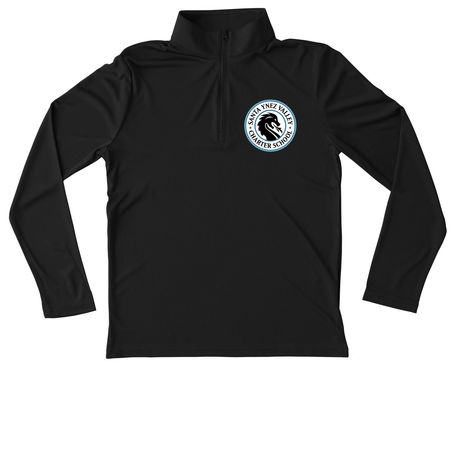 Charter athleisure classic, a Black Youth Performance Quarter Zip Pullover