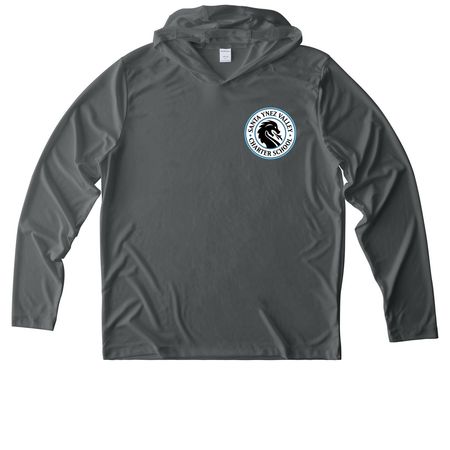 Charter athleisure classic, a Dark Smoke Grey UV Performance Long Sleeve Hoodie