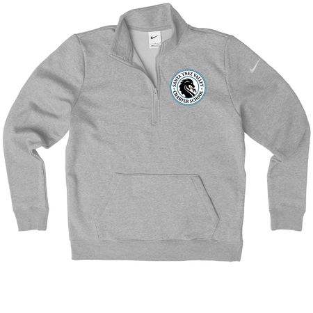 Charter athleisure classic, a Dark Grey Heather Nike Women's Club Half Zip Pullover