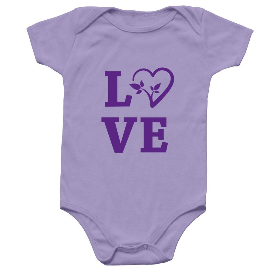 Infant Onesie, a Lavender Infant Onesie