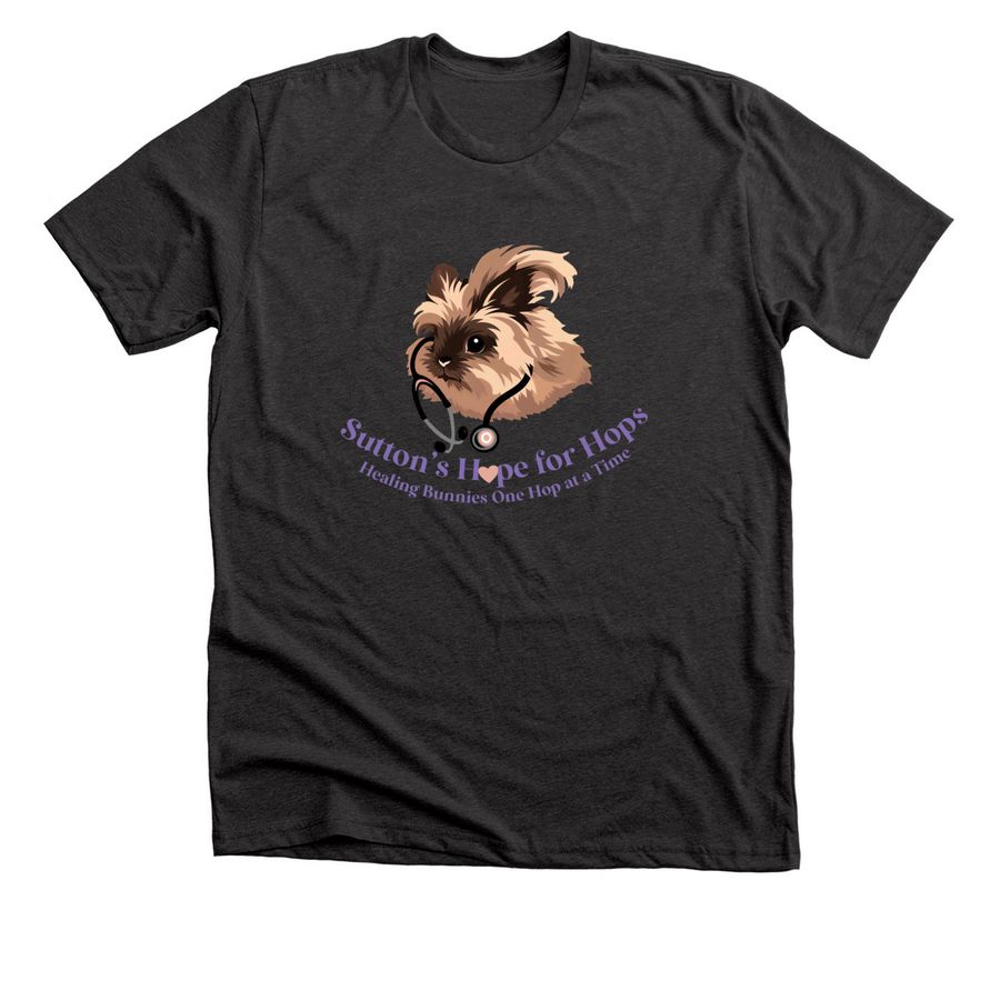 Sutton's Hope For Hops, a Dark Grey Heather Premium Unisex Tee