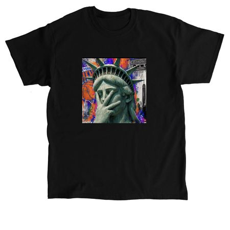 State of liberty throwing 3s for win the Ship, a Black Classic Unisex Tee
