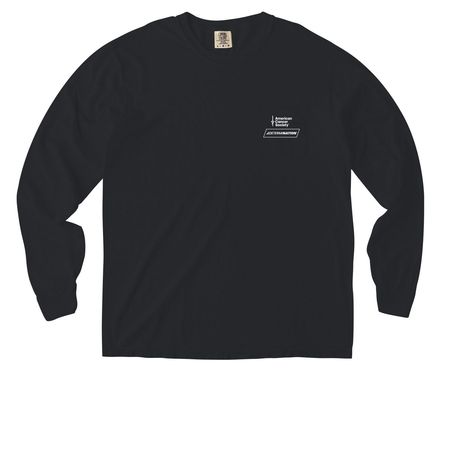 Moon Joy, a Black Comfort Colors Long Sleeve Pocket Tee
