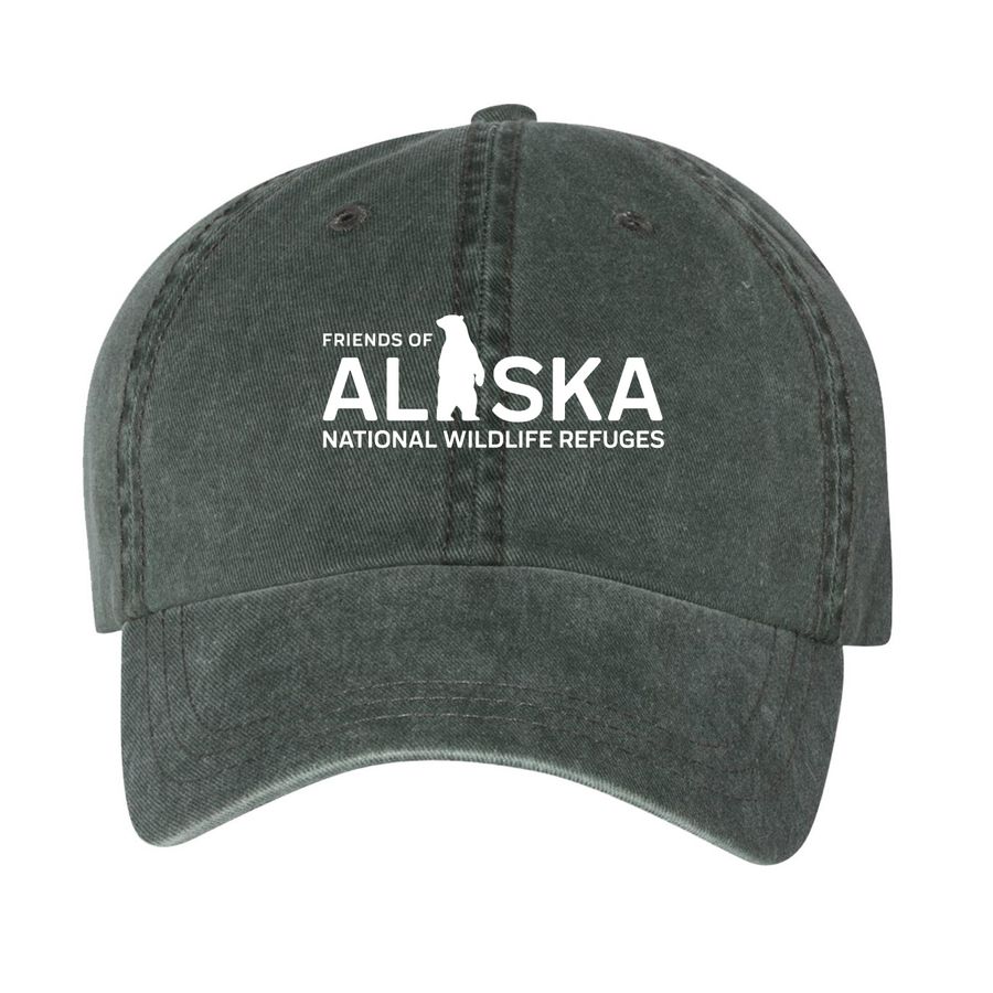Polar Bear Hats, a Forest Printed Pigment Dye Baseball Cap
