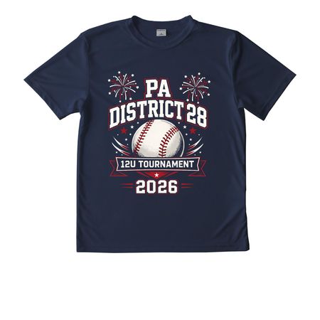 Tournament shirt tech gear, a True Navy Youth Performance Tee