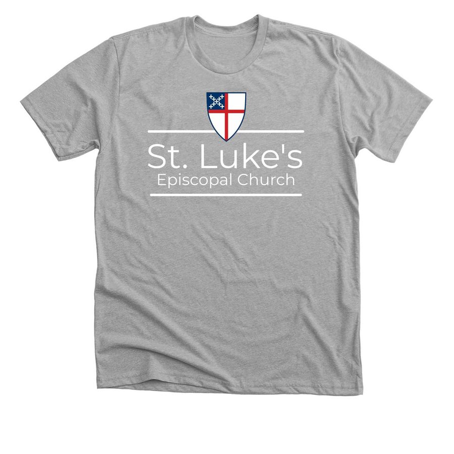 St. Luke's Preschool and Church&nbsp;, a Athletic Heather Premium Unisex Tee