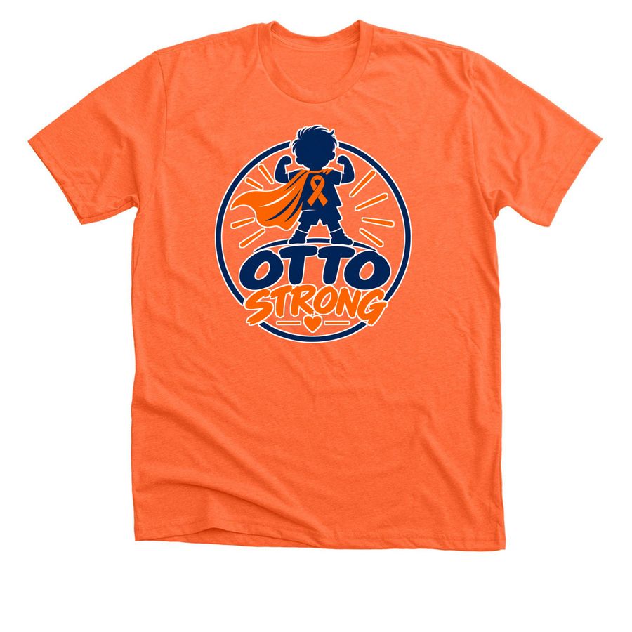 Otto Strong&nbsp;, a Heather Orange Premium Unisex Tee