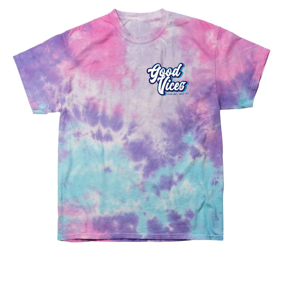 Good Vices T-Shirt, a Cotton Candy Classic Tie Dye Tee