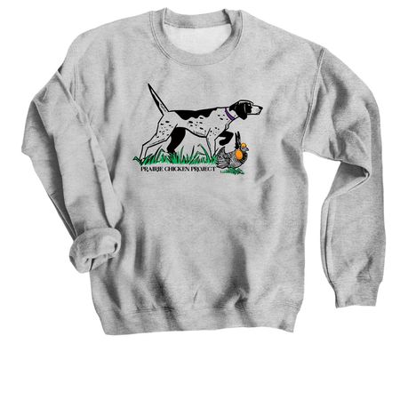 Stevie Pointer & Booming Bob Tee/Crew/Hoodie, a Sport Grey Crewneck Sweatshirt
