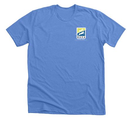 NACA Premium/Comfort Tee and Pullovers, a Heather Columbia Blue Premium Unisex Tee