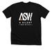 ASW Logo Tee (sign-off), a Solid Black Blend Premium Unisex Tee