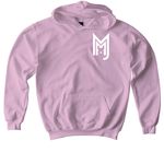The LITTLE BOOTS Collection, a Light Pink Softstyle Youth Pullover Hoodie (back-view)