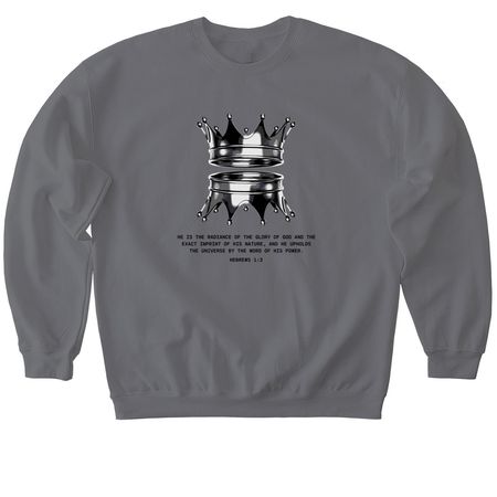 Crowns Design, a Charcoal Softstyle Crewneck Sweatshirt