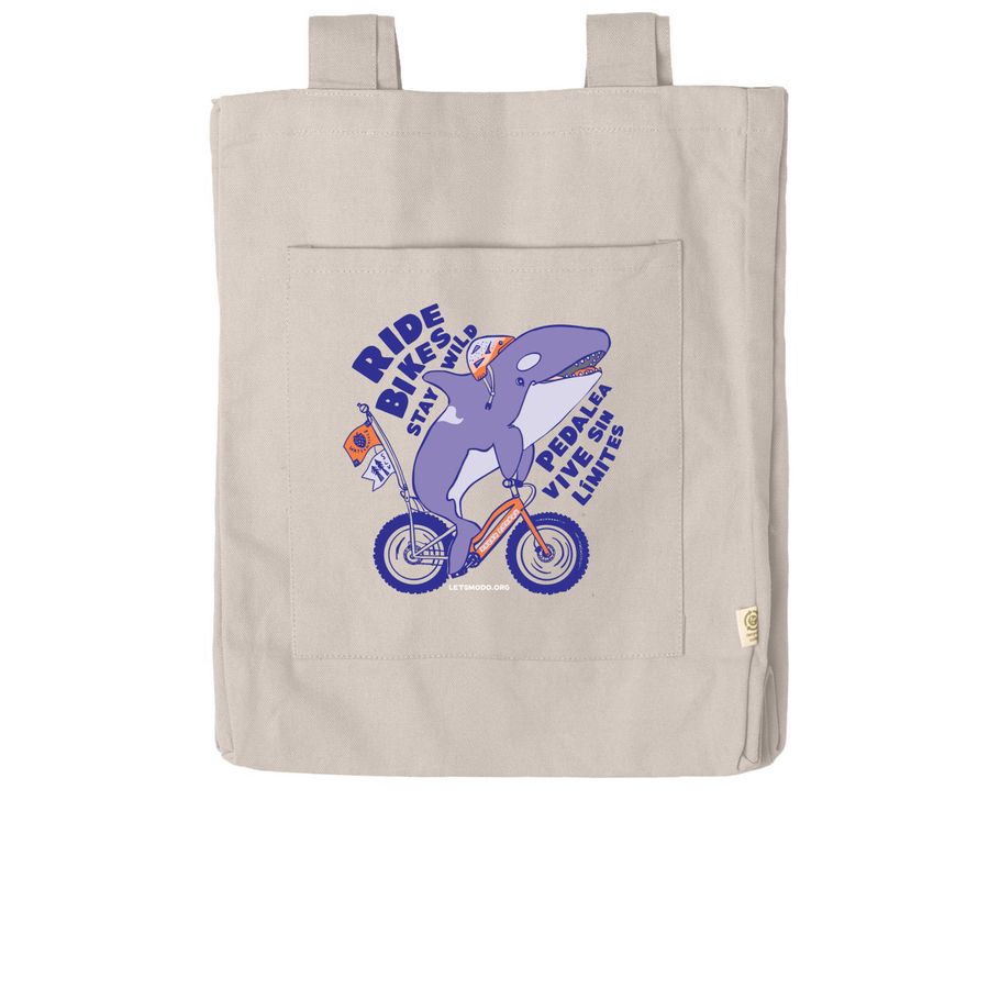 Ride Bikes, Stay Wild Tote, a Pumice Reclaimist Everywhere Tote Bag