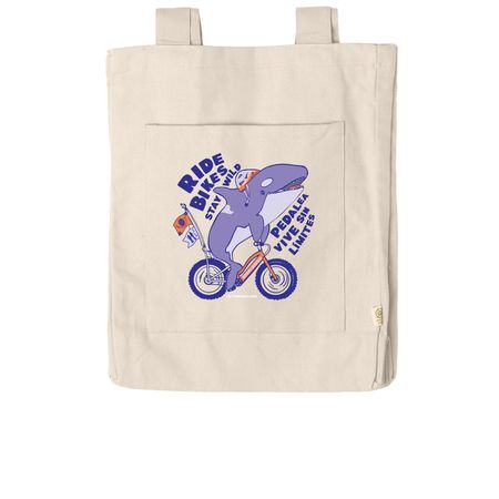 Ride Bikes, Stay Wild Tote, a Natural Reclaimist Everywhere Tote Bag
