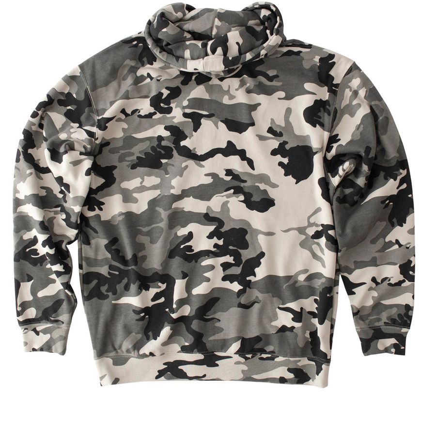 Dispatch & Control&nbsp;, a Snow Camo Heavyweight Camo Pullover Hoodie (back-view)