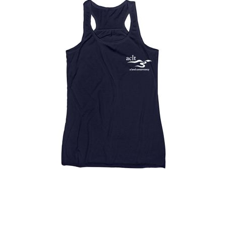ACLT 2026 PCC-White Logo, a Navy Women's Racerback