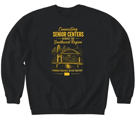 PASC Southwest Region, a Black Softstyle Crewneck Sweatshirt