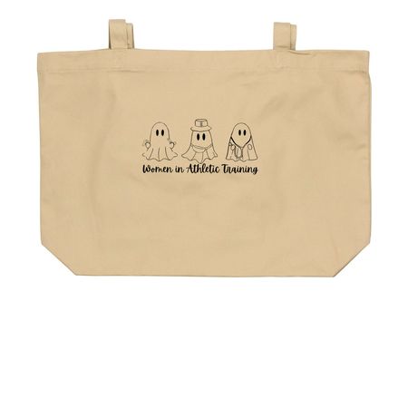 Halloween WAT Bags, a Oyster Large Organic Cotton Tote Bag