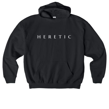 HERETIC, a Black Stanley/Stella Cooper Dry Pullover Hoodie