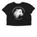 HDR Shirts - Darker Colors with White Logo, a Black Women?s Flowy Cropped Tee (back-view)
