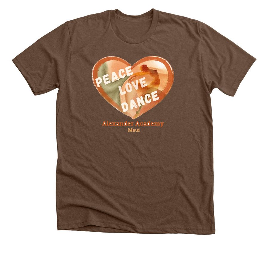Alexander Academy Merch, a Heather Brown Premium Unisex Tee