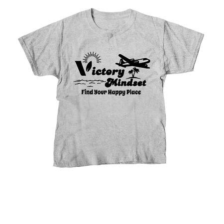 Happy Place Found, a Sport Grey Youth Unisex Tee