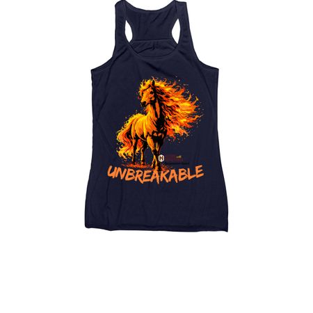UNBREAKABLE, a Navy Women's Racerback
