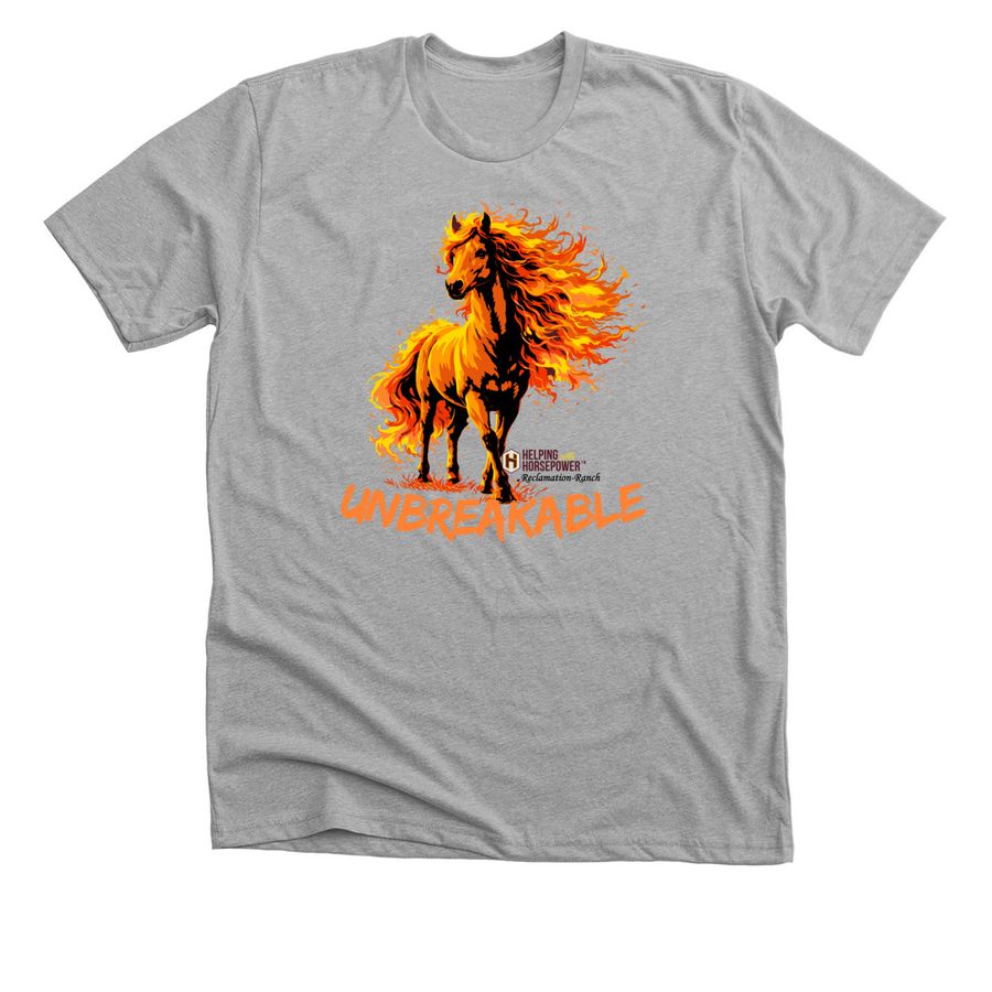 UNBREAKABLE, a Athletic Heather Premium Unisex Tee