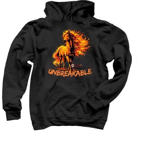 UNBREAKABLE, a Black Pullover Hoodie