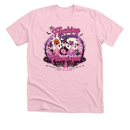 Christy's Flocking Fabulous Flamingos&nbsp;, a Heather Pink Premium Unisex Tee