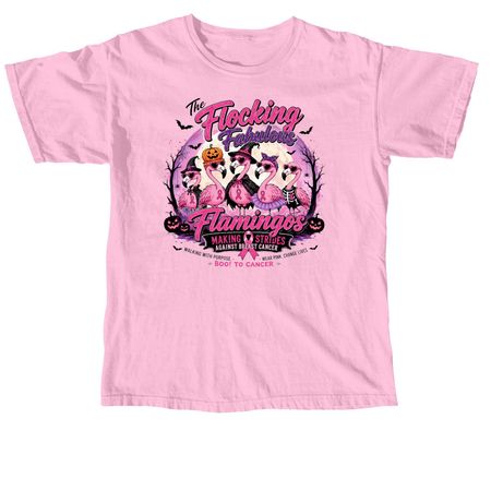 Christy's Flocking Fabulous Flamingos&nbsp;, a Blossom Comfort Colors Unisex Tee