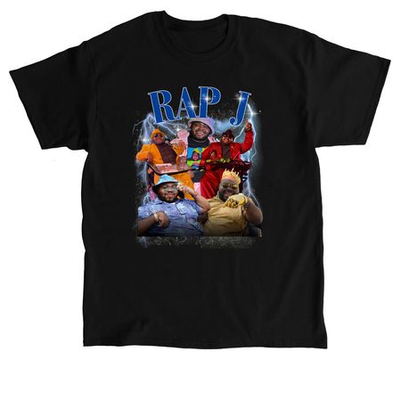 Rap J Tee, a Black Classic Unisex Tee