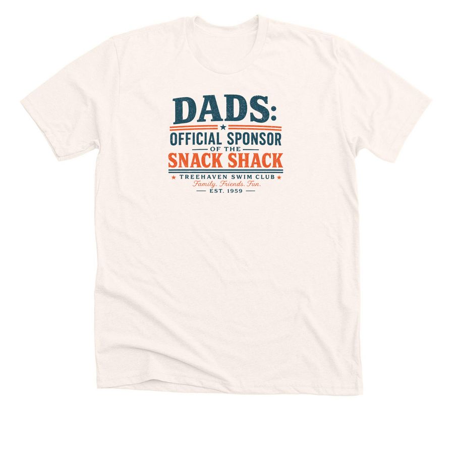 Dads Day Tees, a Heather Natural Premium Unisex Tee