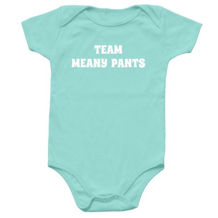 Infant Team Meany Pants Onesie, a Chill Infant Onesie
