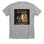 Unforgettable Tshirt Drive&nbsp;, a Athletic Heather Premium Unisex Tee (back-view)