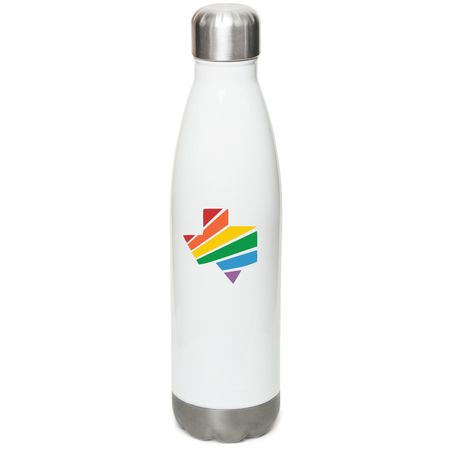 EQTX Water Bottle, a White Stainless Steel Water Bottle