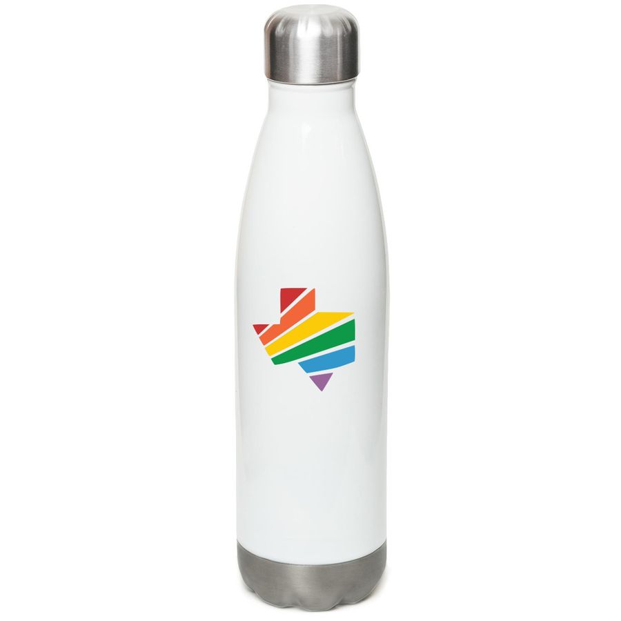 EQTX Water Bottle, a White Stainless Steel Water Bottle