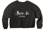 Bagagwa (The Broth-Hal 2026), a Black Women's Premium Cropped Raglan Sweatshirt (back-view)