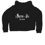 Bagagwa (The Broth-Hal 2026), a Black Women?s Lightweight Cropped Hoodie (back-view)