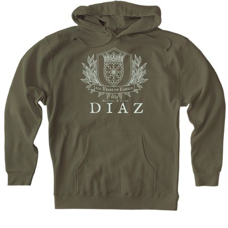 Diaz Family Reunion, a Army Heavyweight Pullover Hoodie