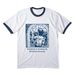 The Challenge, a White/ Navy Cotton Ringer Tee
