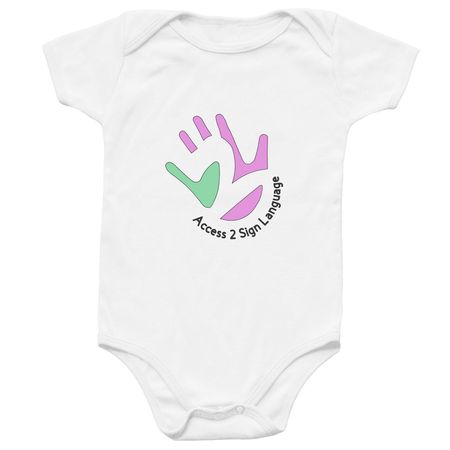 Infant A2SL Onesie, a White Infant Onesie