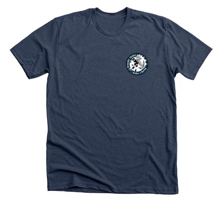 BB Blocker, a Heather Navy Premium Unisex Tee