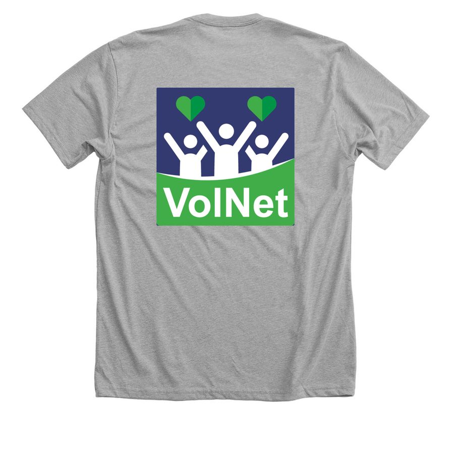 NNL VolNet Shirt Fundraiser - NY, a Athletic Heather Premium Unisex Tee (back-view)