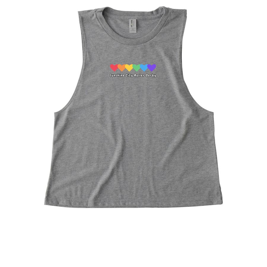 Live Your Life In The Sunshine, a Aluminum Grey Allmade Eco Triblend Women?s Muscle Tank