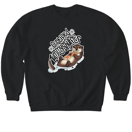 MTG Card Shuffler Shirt Black, a Black Softstyle Crewneck Sweatshirt