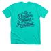 Be Positive, a Heather Sea Green Premium Unisex Tee