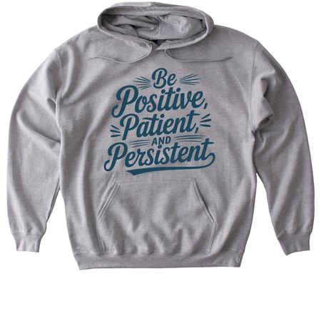 Be Positive, a Sport Grey Gildan Softstyle Pullover Hoodie