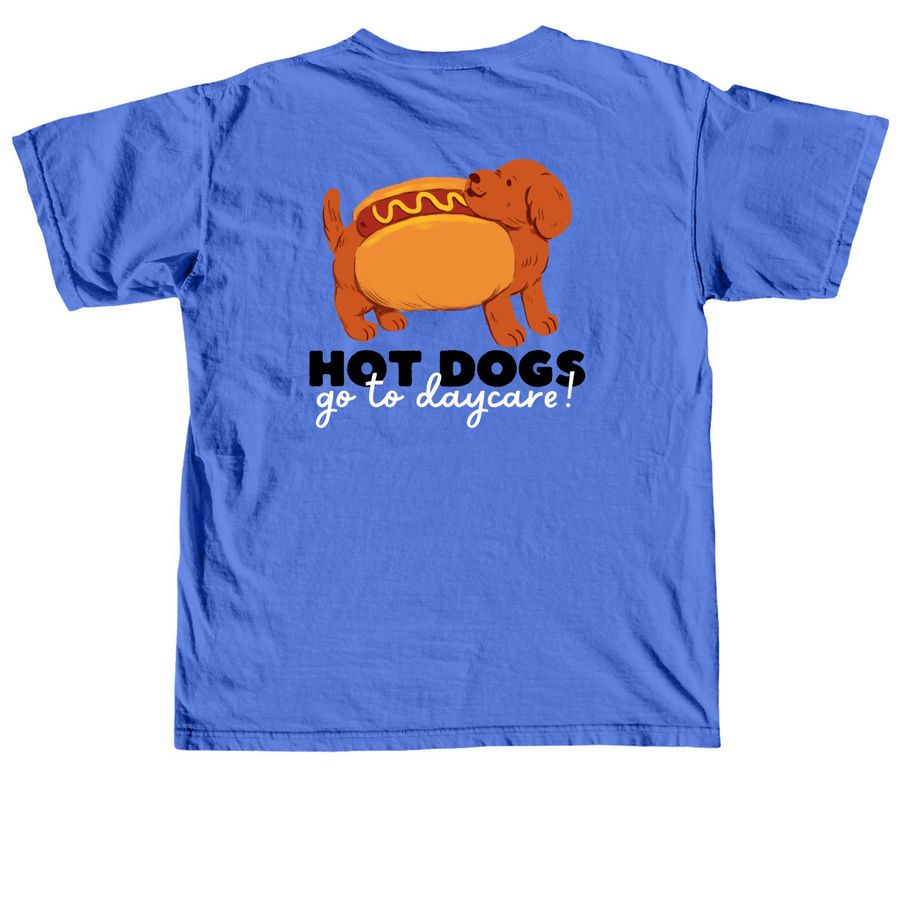 Hot Diggity Dog!, a Flo Blue Comfort Colors Unisex Tee